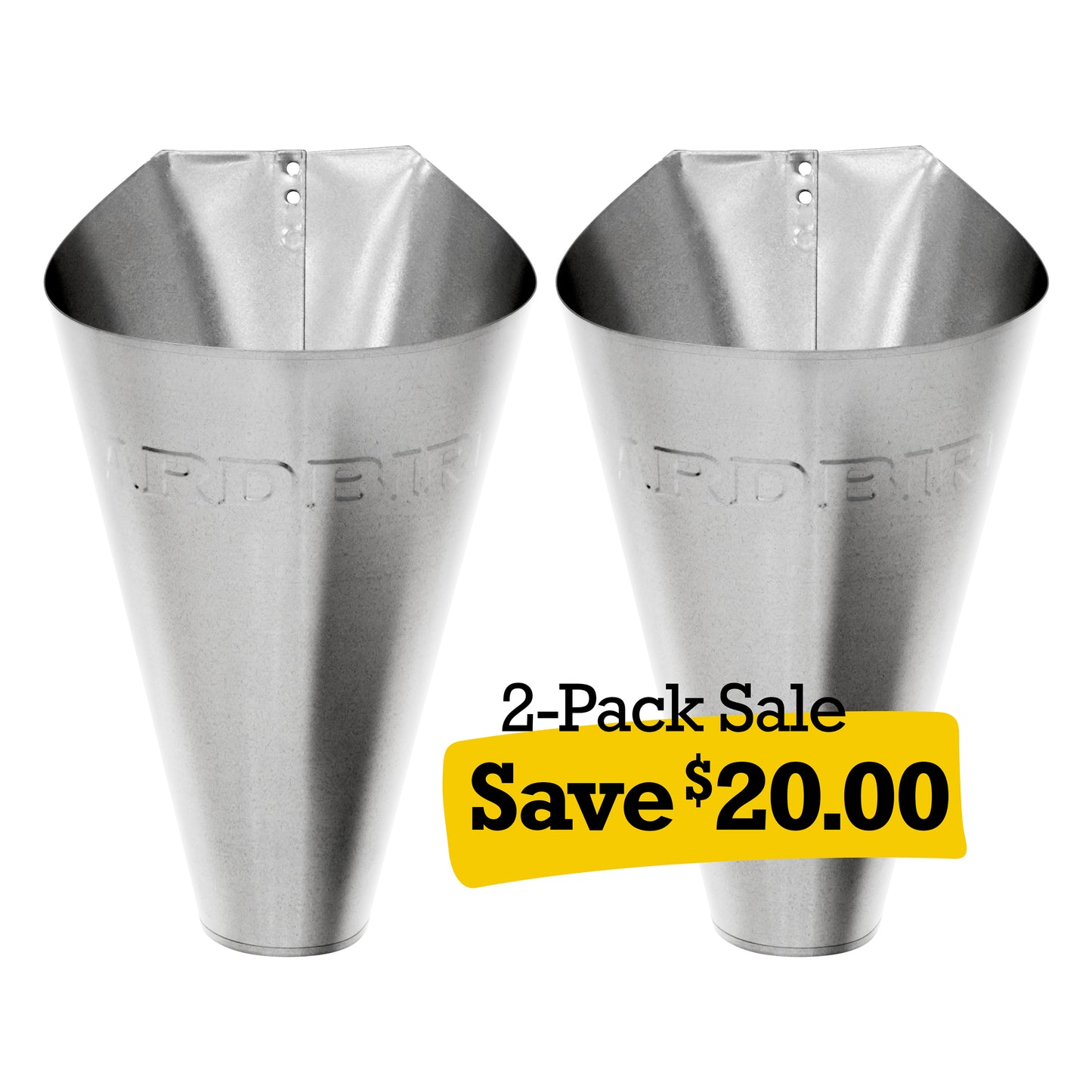 Yardbird Galvanized Steel Restraining Cone 2-Pack